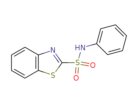 Molecular Structure of 2743-86-4 (2-Benzothiazolesulfonamide, N-phenyl-)