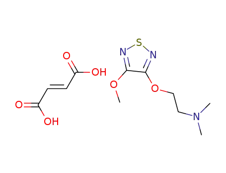 2-(4-methoxy-1,2,5-thiadiazol-3-yloxy)-N,N-dimethylethanamine fumarate
