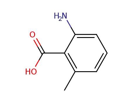 Molecular Structure of 4389-50-8 (2-Amino-6-methylbenzoic acid)