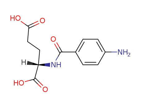 4271-30-1,N-(4-Aminobenzoyl)-L-glutamic acid,Glutamicacid, N-(p-aminobenzoyl)- (6CI,7CI);Glutamic acid, N-(p-aminobenzoyl)-, L-(8CI);(4-Aminobenzoyl)-L-glutamic acid;(p-Aminobenzoyl)-L-glutamic acid;(p-Aminobenzoyl)glutamic acid;N-(p-Aminobenzoyl)-L(+)-glutamic acid;N-(p-Aminobenzoyl)-L-glutamic acid;N-(p-Aminobenzoyl)glutamic acid;NSC 71042;Z-2-Abu-Phe-OEt;
