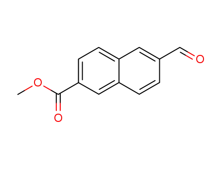 Molecular Structure of 7567-87-5 (2-Naphthalenecarboxylic acid, 6-formyl-, methyl ester)