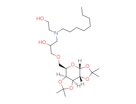 6-O-[(2R,S)-N-(2-hydroxyethyl-N-octylamino)propan-2-ol]-1,2:3,4-di-O-isopropylidene-α-D-galactopyranose