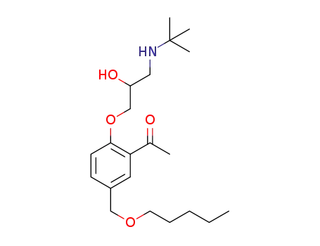 1-{2-[3-(tert-butylamino)-2-hydroxypropoxy]-5-(pentyloxymethyl)phenyl}ethanone