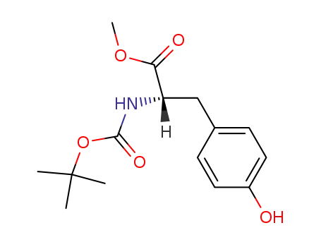 Molecular Structure of 4326-36-7 (Boc-L-Tyrosine methyl ester)