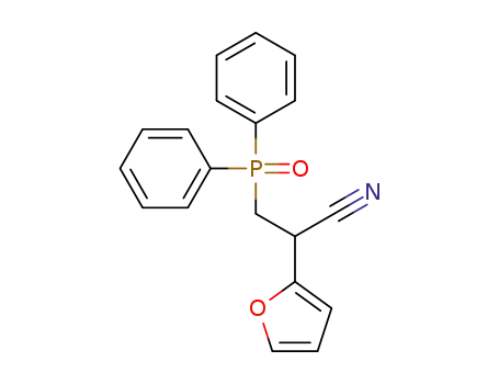 2-(furan-2-yl)-3-diphenylphosphinylpropionitrile