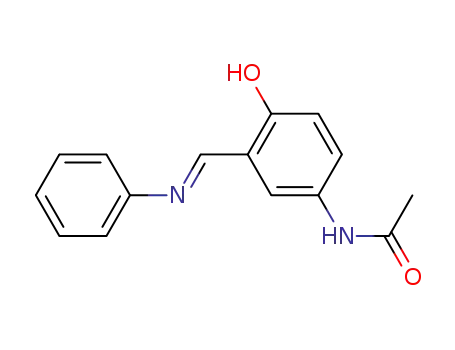 acetic acid-[4-hydroxy-3-(phenylimino-methyl)-anilide]