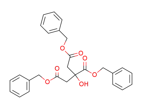 Molecular Structure of 631-25-4 (tribenzyl 2-hydroxypropane-1,2,3-tricarboxylate)