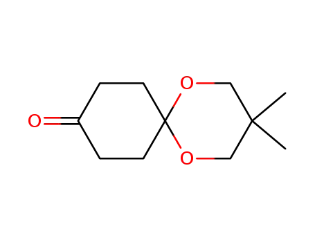 Molecular Structure of 69225-59-8 (1,5-Dioxaspiro[5.5]undecan-9-one,3,3-dimethyl-)
