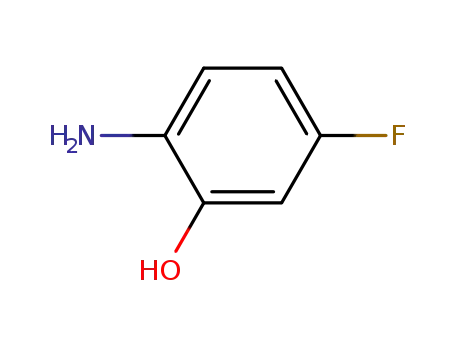 Molecular Structure of 53981-24-1 (2-Amino-5-fluorophenol)