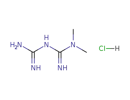 Molecular Structure of 1115-70-4 (Metformin hydrochloride)