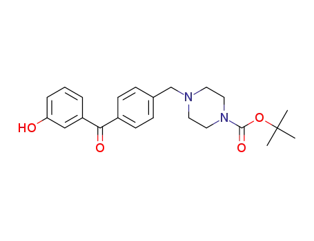 tert-butyl 4-(4-(3-hydroxybenzoyl)benzyl)piperazine-1-carboxylate