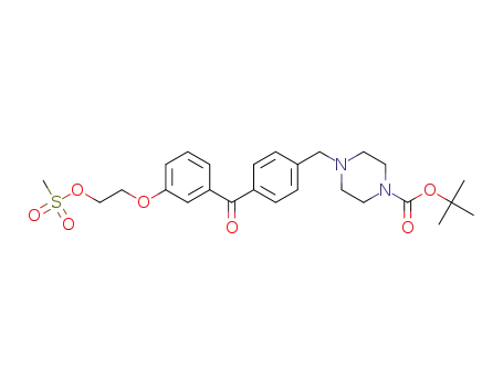 tert-butyl 4-(4-(3-(2-((methylsulfonyl)oxy)ethoxy)benzoyl)benzyl)piperazine-1-carboxylate