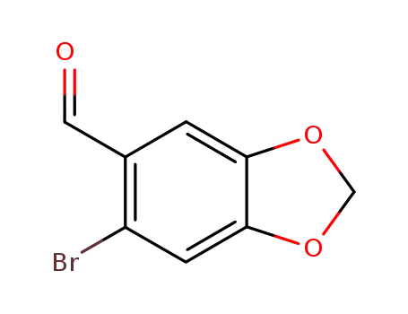 Molecular Structure of 15930-53-7 (2-Bromo-4,5-methylenedioxybenzaldehyde)