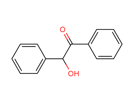 119-53-9,2-Hydroxy-2-phenylacetophenone,(2R)-2-hydroxy-1,2-diphenyl-ethanone;Benzoylphenylcarbinol;Benzoin tincture;Bitter almond oil camphor;2-Hydroxy-1, 2-diphenylethanone;Acetophenone, 2-hydroxy-2-phenyl-;2-Hydroxy-2-phenylacetophenone;2-Hydroxy-1,2-diphenylethanone;Ethanone,2-hydroxy-1,2-diphenyl-;Phenyl-.alpha.-hydroxybenzyl ketone;(2S)-2-hydroxy-1,2-diphenyl-ethanone;Ketone, .alpha.-hydroxybenzyl phenyl;Anisoin;2-Hydroxy-1,2-diphenyl ethanone;