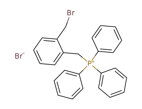 Molecular Structure of 67219-44-7 (2-(BROMOMETHYL)BENZYLTRIPHENYLPHOSPHONIUM BROMIDE)
