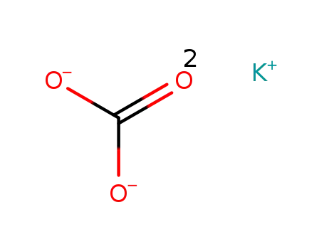 Molecular Structure of 584-08-7 (Potassium carbonate)