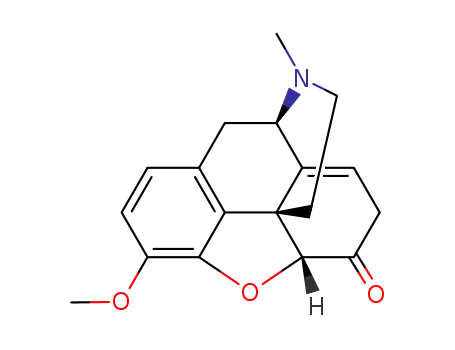 Molecular Structure of 509-66-0 (3-methoxy-17-methyl-8,14-didehydro-4,5-epoxymorphinan-6-one)