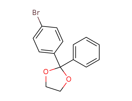 Molecular Structure of 59793-76-9 (4-BROMOBENZOPHENONE ETHYLENE KETAL)