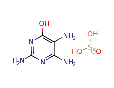 Molecular Structure of 35011-47-3 (2,4,5-Triamino-6-hydroxypyrimidine sulfate)