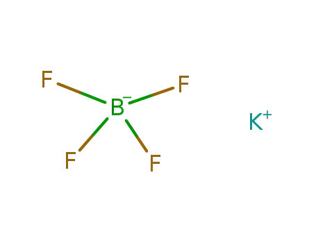 Molecular Structure of 14075-53-7 (Potassium tetrafluoroborate)