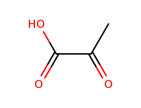Molecular Structure of 127-17-3 (Pyruvic acid)