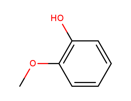 90-05-1,Guaiacol,Phenol,o-methoxy- (8CI);1-Hydroxy-2-methoxybenzene;2-Hydroxyanisole;2-Methoxyphenol;Anastil;Guaiastil;Methylcatechol;Phenol,2-methoxy-;O-Methyl catechol;Pyrocatechol monomethyl ether;Pyroguaiac acid;o-Guaiacol;o-Hydroxyanisole;o-Methoxyphenol;Guaiacol (JAN);
