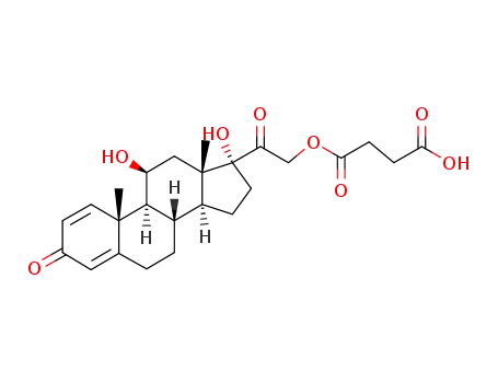 Molecular Structure of 2920-86-7 (Prednisolone succinate)