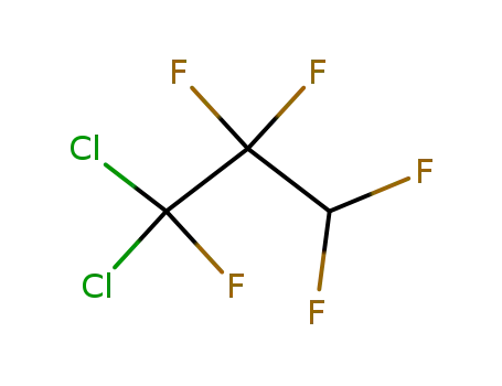 Molecular Structure of 13474-88-9 (1,1-dichloro-1,2,2,3,3-pentafluoro-propane)