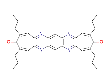 2,4,10,12-tetrapropyl-dicyclohepta<5,6:b>pyrazino<2,3-g>quinoxaline-3,11-dione