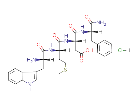 Molecular Structure of 5609-49-4 (CHOLECYSTOKININ FRAGMENT 30-33 AMIDE HYDROCHLORIDE)