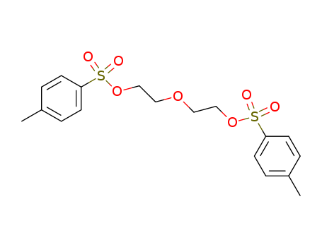 7460-82-4,DIETHYLENE GLYCOL BIS(P-TOLUENESULFONATE),Diethyleneglycol di-p-toluenesulfonate (6CI);Ethanol, 2,2'-oxybis-,bis(4-methylbenzenesulfonate) (9CI);1,5-Bis(p-tolylsulfonyloxy)-3-oxapentane;1,5-Bis(tosyloxy)-3-oxapentane;2,2'-Oxybis(ethyl tosylate);2,2'-Oxybisethanolbis(4-methylbenzenesulfonate);3-Oxa-1,5-pentanediyl bis(p-toluenesulfonate);3-Oxapentane-1,5-diol ditosylate;Bis(2-tosyloxyethyl) ether;Bis[b-(4-toluenesulfonyloxy)ethyl]ether;Di(2-tosyloxyethyl) ether;Diethylene glycol bis(4-toluenesulfonate);Diethylene glycol bis(p-toluenesulfonate);Diethylene glycol bis(p-tosylate);Diethylene glycol di-p-tosylate;Diethylene glycol ditosylate;NSC 404215;