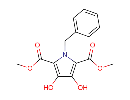 Molecular Structure of 148528-45-4 (2,5-dimethyl 1-benzyl-3,4-dihydroxy-1H-pyrrole-2,5-dicarboxylate)