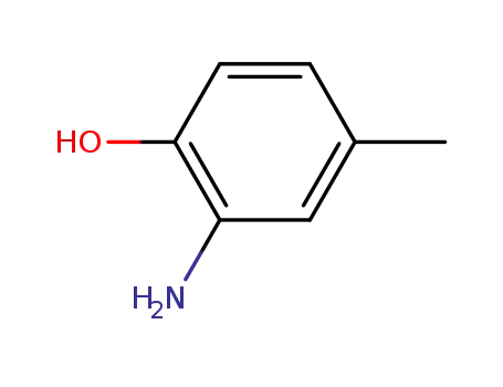 Molecular Structure of 95-84-1 (2-Amino-p-cresol)