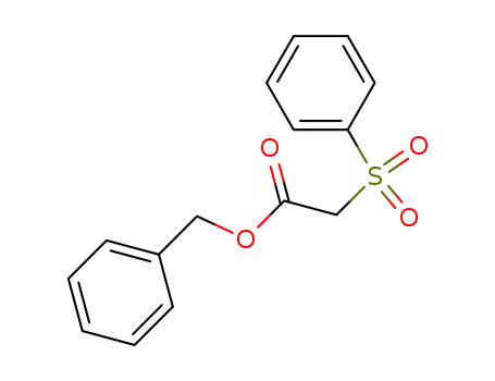 Molecular Structure of 152757-22-7 (Acetic acid, (phenylsulfonyl)-, phenylmethyl ester)