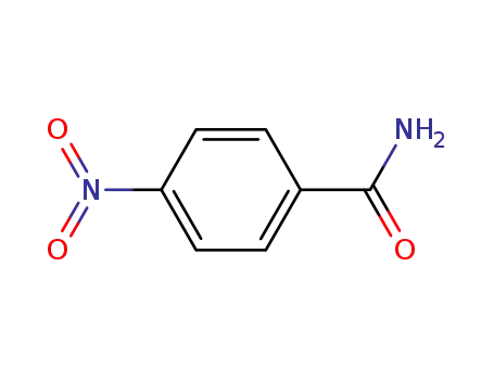 Molecular Structure of 619-80-7 (p-Nitrobenzamide)