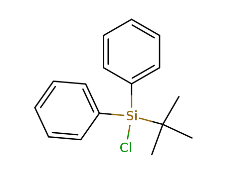 Molecular Structure of 58479-61-1 (tert-Butylchlorodiphenylsilane)