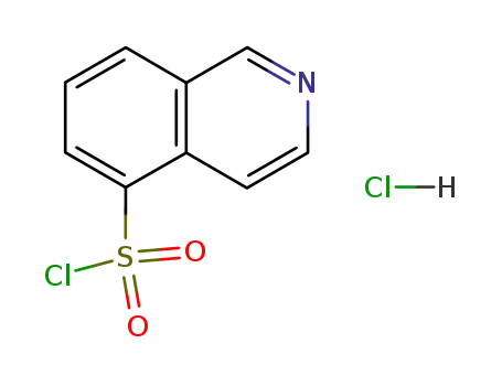 Molecular Structure of 105627-79-0 (Isoquinoline-5-sulphonyl chloride hydrochloride)