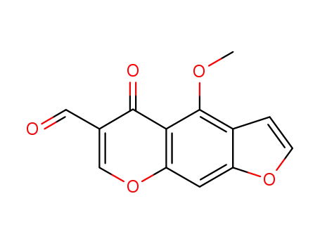 4-methoxy-5-oxo-5H-furo[3,2-g][1]benzopyran-6-carboxaldehyde