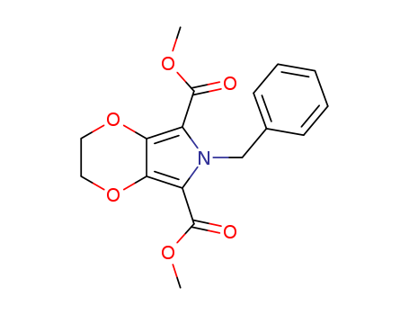 6H-1,4-Dioxino[2,3-c]pyrrole-5,7-dicarboxylic acid, 2,3-dihydro-6-(phenylmethyl)-, dimethyl ester