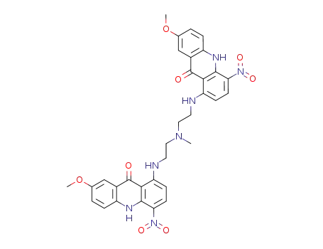 1,1'-<(methylimino)bis(2,1-ethanediylimino)>bis<7-methoxy-4-nitro-9(10H)-acridinone>