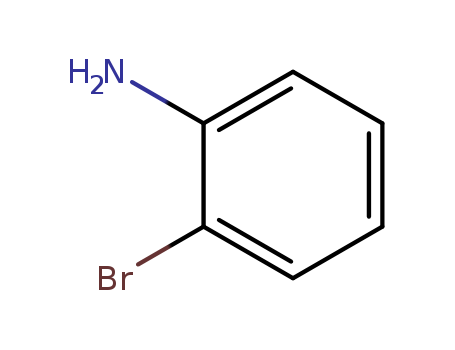 615-36-1,2-Bromoaniline,Aniline,o-bromo- (8CI);2-Amino-1-bromobenzene;2-Bromobenzenamine;2-Bromophenylamine;NSC 7086;o-Aminobromobenzene;o-Bromoaniline;