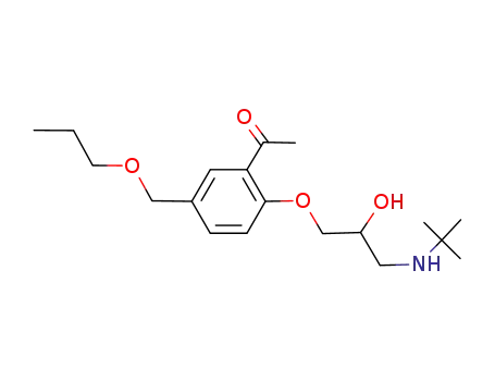 1-{2-[3-(tert-butylamino)-2-hydroxypropoxy]-5-(propoxymethyl)phenyl}ethanone