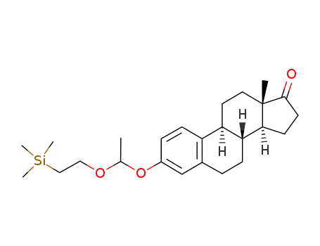 (8R,9S,13S,14S)-13-Methyl-3-[1-(2-trimethylsilanyl-ethoxy)-ethoxy]-6,7,8,9,11,12,13,14,15,16-decahydro-cyclopenta[a]phenanthren-17-one