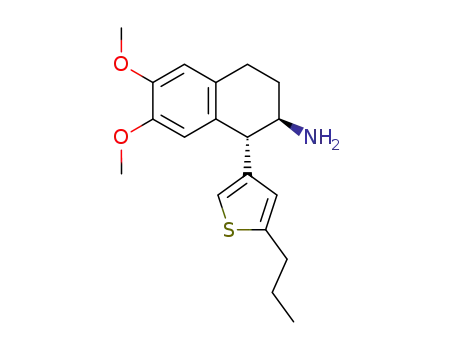 trans-(1S,2R)-6,7-Dimethoxy-1,2,3,4-tetrahydro-1-(2-propyl-thien-4-yl)-2-naphthylamine