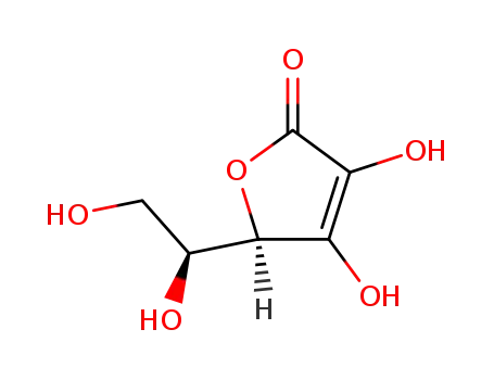 Molecular Structure of 50-81-7 (L(+)-Ascorbic acid)