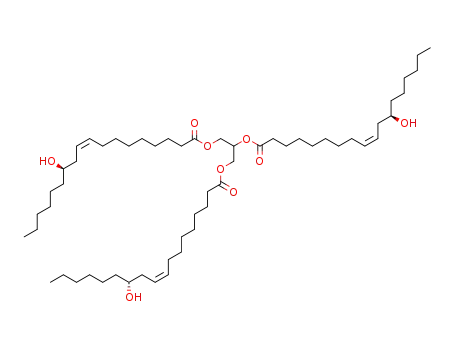 glyceryl tri-(12R)-hydroxy-((9Z)-octadecanoate)
