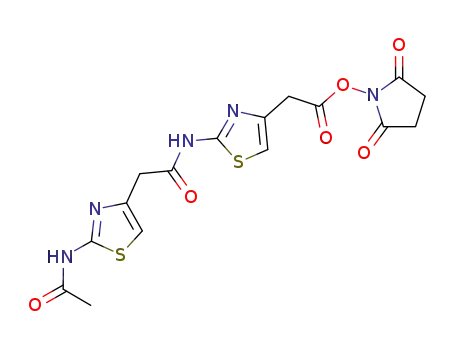 {2-[2-(2-acetylamino-thiazol-4-yl)-acetylamino]-thiazol-4-yl}-acetic acid 2,5-dioxo-pyrrolidin-1-yl ester