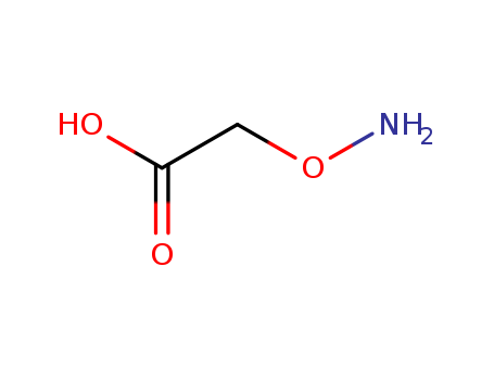 645-88-5,Hydroxylamine, O-(carboxymethyl)-,Aceticacid, (aminooxy)- (6CI,8CI,9CI); (Aminooxy)acetic acid; (Carboxymethoxy)amine;(O-Carboxymethyl)hydroxylamine; AOA; AOAA; Aminoxyacetic acid; Hydroxylamine,O-(carboxymethyl)-; Methoxyamine, 1-carboxy-; O-(Carboxymethyl)hydroxyamine; U7524; a-Aminooxyacetic acid