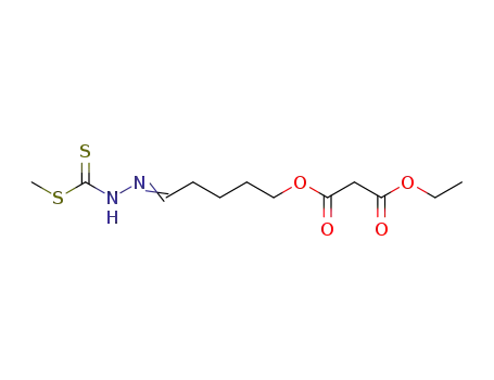 malonic acid ethyl ester 5-(methylsulfanylthiocarbonyl-hydrazono)-pentyl ester