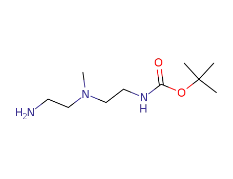 Molecular Structure of 263162-13-6 (Carbamic acid, [2-[(2-aminoethyl)methylamino]ethyl]-, 1,1-dimethylethyl ester)